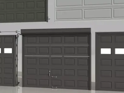 Metal Door Roller Shutter 3D model