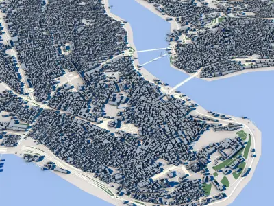 Cityscape Istanbul Turkey 3D model