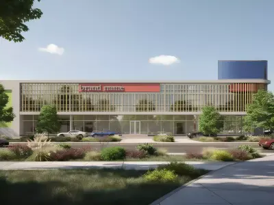 Office buildings 3D model purchase