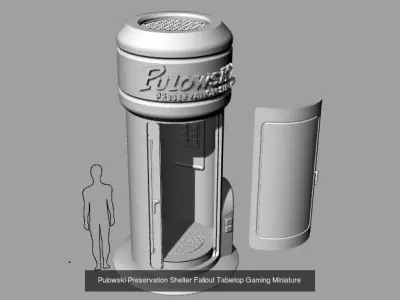 Fallout Wasteland Warfare Tabletop Gaming Decoration 3D Model Pack