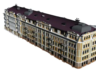 Tsarsky House Classic residential building 3D model 3D model