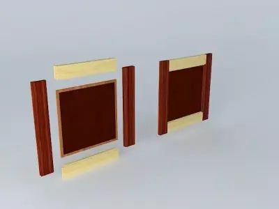 Raised Panel Door Frame Free 3D model