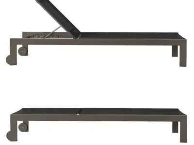 Globewest Pier Straight sunbed 3D model