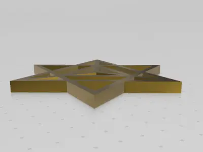 GEOMETRIA SAGRADA - ESTRELLA TETRAEDRICA MERKABA 3D print model