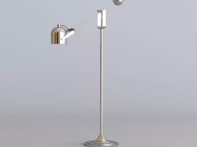 Chrome Floor lamp 3D model