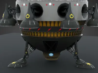 SciFi Spaceship 3D model