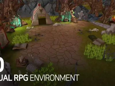 Casual RPG Environment 10 Low-poly 3D model