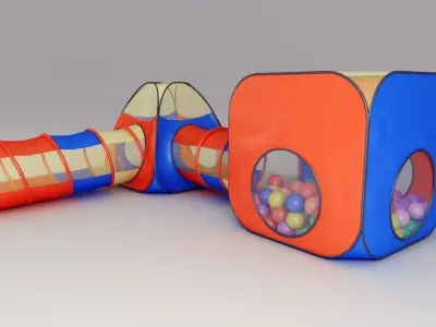 Kids Playground Low-poly 3D model