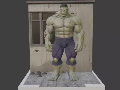 Hulk 3D Model For 3d Printing STL File 3D print model