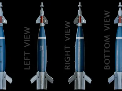  Rigged Paveway GBU Family Laser Guided Bombs PBR Bundle 