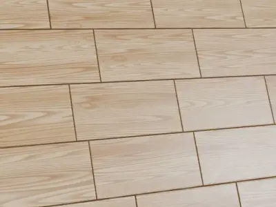 Polished Ash Wood Planks PBR Seamless Texture