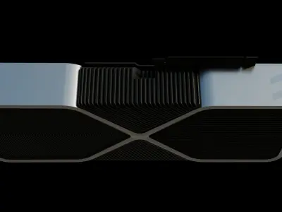 Nvidia 3090 RTX 3D model Low-poly 3D model