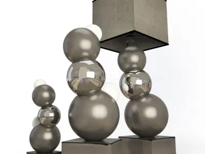 Floor Lamps Bubblebis 3D model