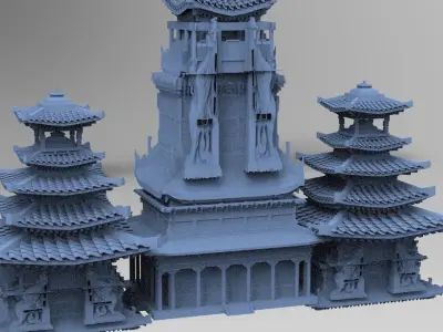 Warlord Tower 2 designs  3D model
