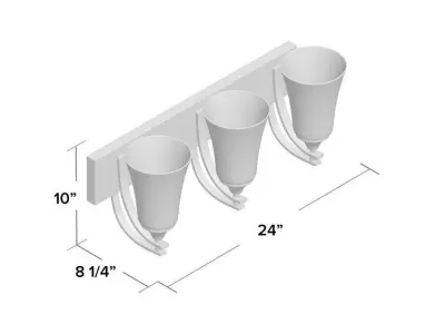 Wilma Dimmable Vanity Light 3D model