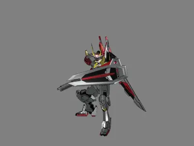 Attacker Gundam 6 3D model