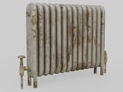 Radiator Heater 1 Low-poly 3D model