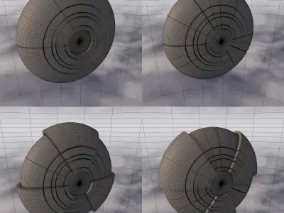 Sci-Fi Spaceship A 002 3D model