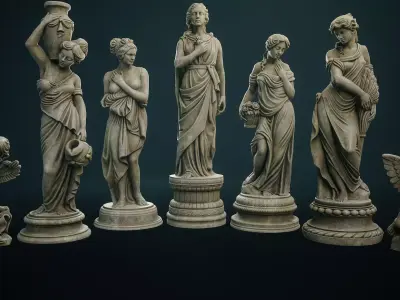 Garden Decor Collections 3D Model Pack