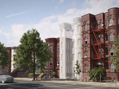 american street 3D model
