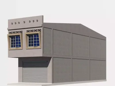 Malaysia  Shophouse 2000 3D model