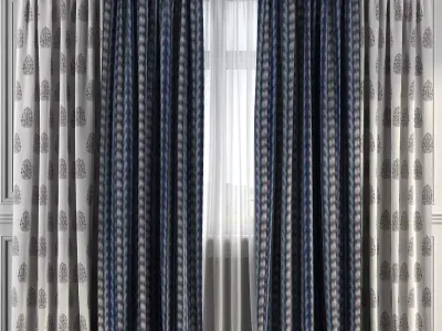 Curtain Set 223 3D model