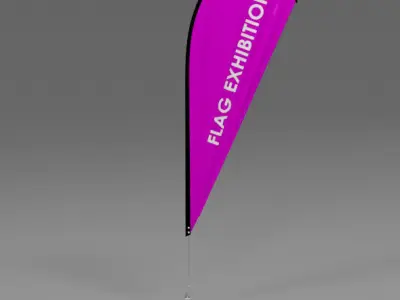 Flag Exhibition 04 3D model