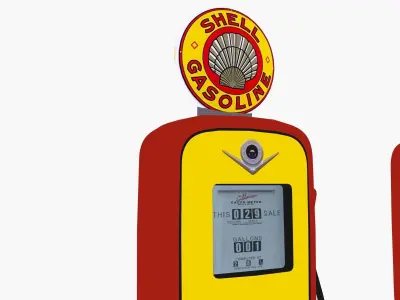 Gas Pump Shell 3d model 3D model