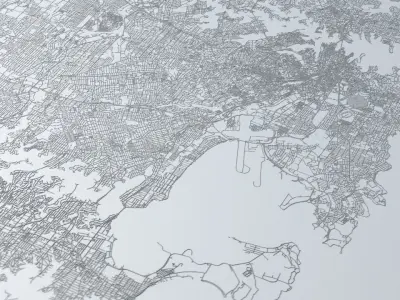 Sydney Road Network and Streets 3D model
