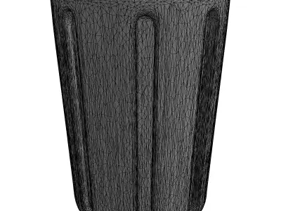 Sleek Industrial Component Low-poly 3D model