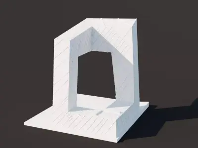 CCTV Headquarters Beijing Low-poly 3D model