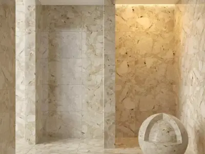 Marble wall 235 3D model