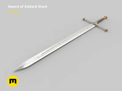 Ice Ned Stark Sword 3D print model