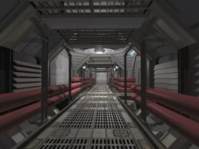 Sci-Fi Level Builder 2 Low-poly 3D model