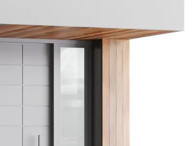 Modern entrance door 02 3D model