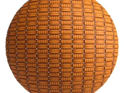 Wicker materials 14- PBR 4k by Sbsar Texture