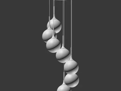 Arteriors mckinley fixed chandelier 3D model