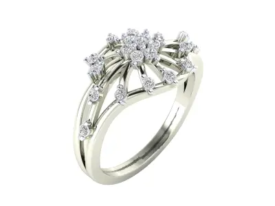  Women Ring Render 3dm STL MTL SLC JCD OBJ FBX Details 3D print model 54