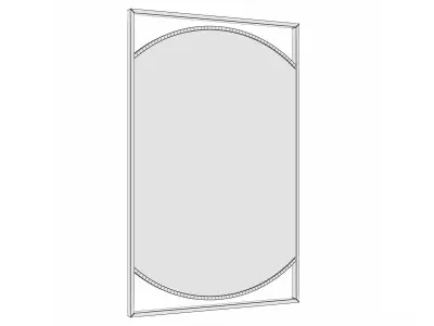 Mirror in a metal frame GZ-M1090 3D model