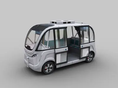 Navya Arma Lowpoly Low-poly 3D model