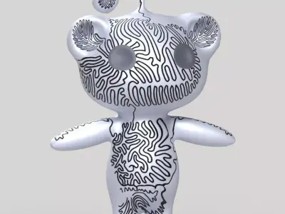 Nft Model Reddi Metal Low-poly 3D model