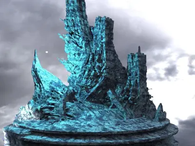 Ice Rock Fantasy Formation 1 3D model
