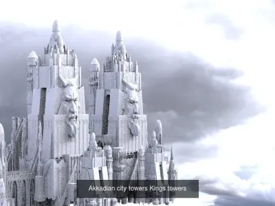 Ancient Historical Fantasy Cities 1 3D Model Pack