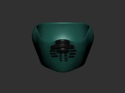 helmet high poly sculpt 3d printable  3D model 69
