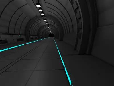 Tunnel Interior 3D model