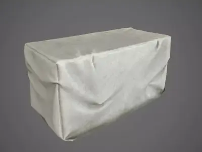 Low Poly Covered Industrial Crates PBR Low-poly 3D model