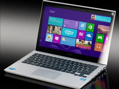 Sony VAIO SVT1312Z1R-S laptop Low-poly 3D model