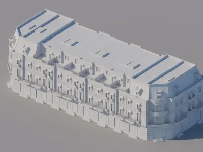 Townhouse 001 3D model