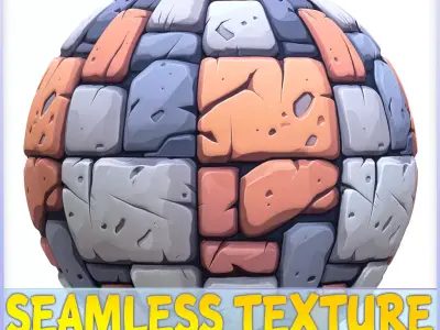 Stylized Stone Floor Seamless Texture Texture 5