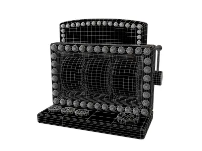 Cartoon Slot Machine v1 005 Low-poly 3D model